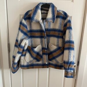 Lee Fuzzy Plaid Jacket